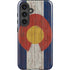 Colorado Flag Dark Wood Galaxy S24 Plus Impact Case